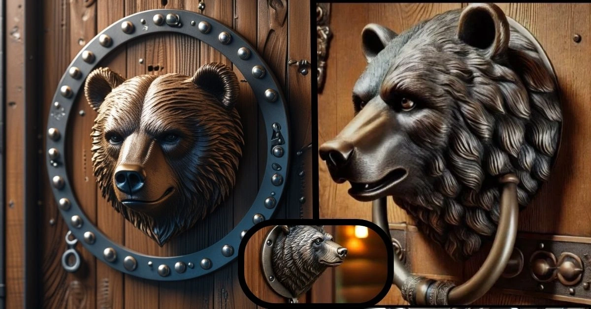 Bear Head Metal Zippies Door