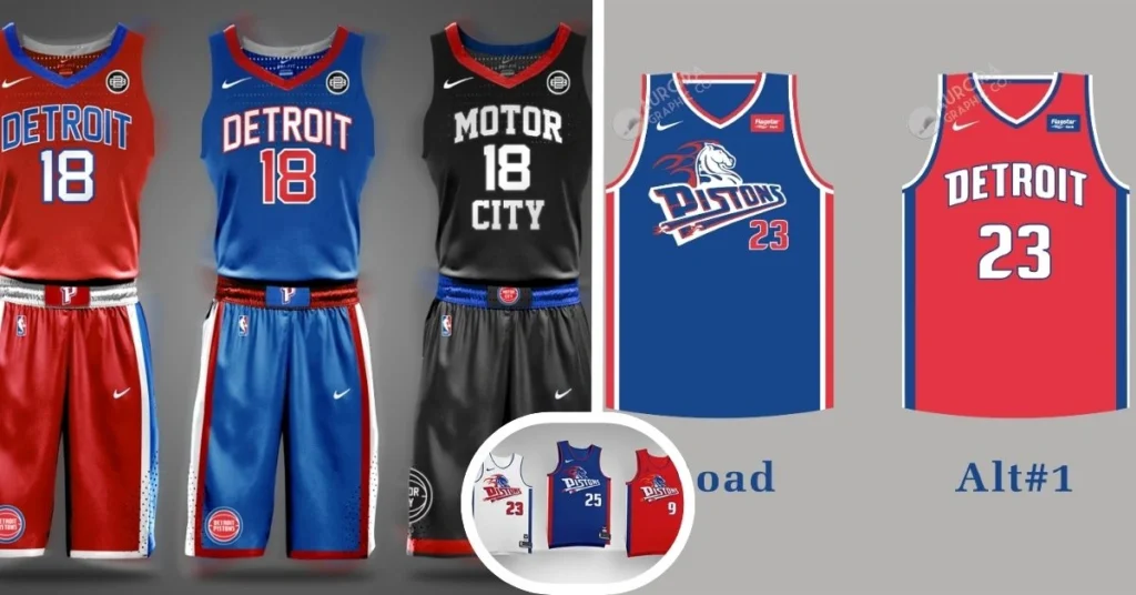 NBA 2K22 Pistons Concept Jersey Black NLSC